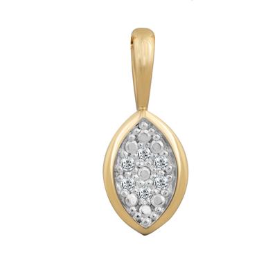 Ketten-Anhänger OROLINO "585 Gold mit 6x Brillant 0,03ct.", gelb (gelb, weiß), Schmuckanhänger, Damen, ONE-SIZE, 0,03 ct P1 = bei 10-facher Vergrößerung erkennbare Einschlüsse, Gold, 0,8 g