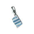 Charm-Einhänger GIORGIO MARTELLO MILANO "Flagge Bayern, Silber 925" Charms bunt Damen Charms Anhänger