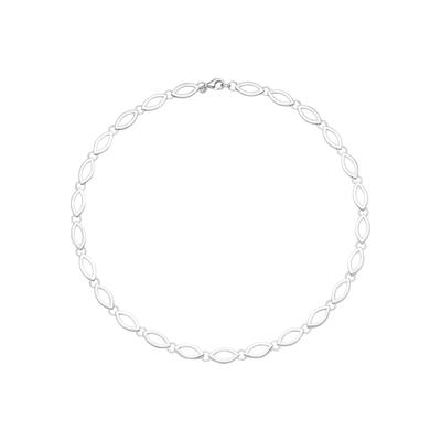 Collier JOBO, silber (silber 925), Halsketten, Damen, Silber 925 (Sterlingsilber), L: 45cm, 925 Silber 45 cm