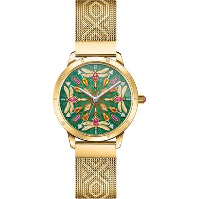 Quarzuhr THOMAS SABO "KALEIDOSKOP LIBELLE", gold (goldfarben), Armbanduhren, Damen, Damenuhr, Armbanduhr, Schmucksteine, Libellen, Edelstahl Image