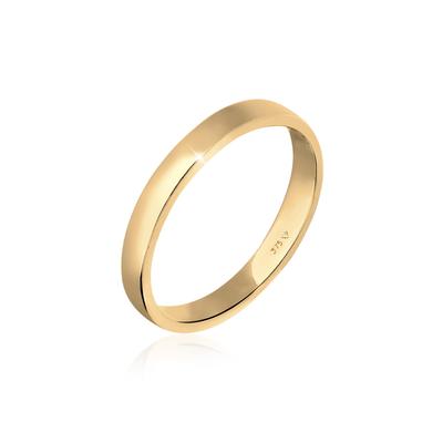 Fingerring ELLI PREMIUM "Ehering Trauring Partnerring Basic 375 Gelbgold" Gr. 58, gold, Fingerringe, Damen, 58mm, ohne Stein, Gelbgold 375 Image
