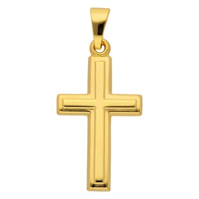Ketten-Anhänger ADELIA´S "333 Gold Kreuz Anhänger", gold, Schmuckanhänger, Damen, Gold, Goldschmuck für Damen & Herren