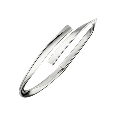 Armreif JOBO, silber (silber 925), Armbänder, Damen, Silber 925 (Sterlingsilber), oval 925 Silber