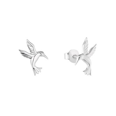 Paar Ohrstecker AMOR "Kolibri, 2034098", silber (silberfarben), Ohrringe, Damen, Silber 925 (Sterlingsilber)