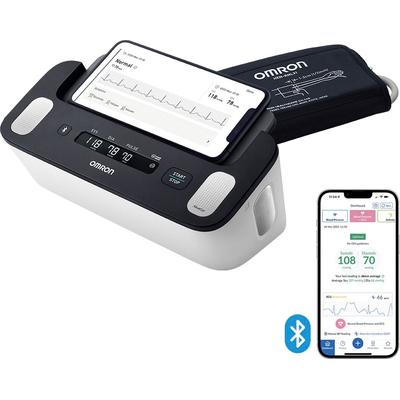 Blutdruckmessgerät OMRON "Complete smartes Blutdruck- & EKG-Messgerät" Blutdruckmessgeräte schwarz Blutdruckmessgerät