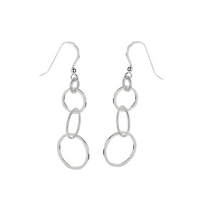 Paar Ohrhänger FIRETTI "Schmuck Geschenk Silber 925 Ohrschmuck Ohrhaken Kreis in Kreis", silber (silberfarben), Ohrringe, Damen, Silber 925 (Sterlingsilber) Image