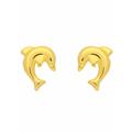Paar Ohrhänger ADELIA´S "333 Gold Ohrringe Ohrstecker Delphin" Gr. Damen, Gelbgold 333, goldfarben (gold) Damen Ohrhänger