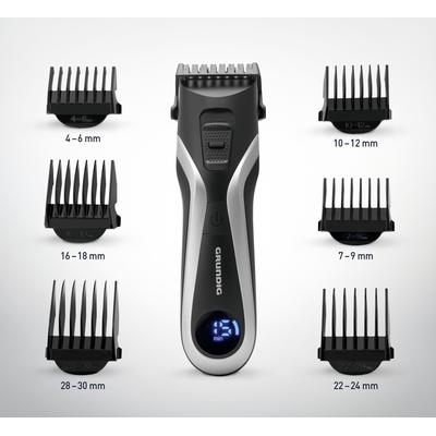 Haar- und Bartschneider GRUNDIG "MC 8840" Haarschneider schwarz (schwarz, silber) Bartschneider