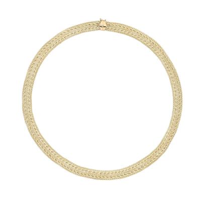Collier VIVANCE "glamorous", gelb (gelbgold 375), Halsketten, Damen, Gelbgold 375