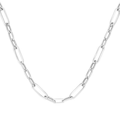 Silberkette "Gliederkette 3/1, Silber 925", silber, GIORGIO MARTELLO MILANO, Halsketten, Damen, 45cm, Silber 925 (Sterli