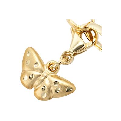 Charm Schmetterling JOBO "Schmetterling", gold (gelbgold 333), Charms, Damen, Gelbgold 333, 333 Gold