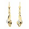 Paar Ohrhänger ADELIA´S "1 Paar 333 Gold Ohrringe / Ohrhänger mit Süßwasser Zuchtperle", gold, Ohrringe, Damen, Damen, Gelbgold 333, 333 Gold mit Süßwasser Zuchtperle Goldschmuck für Damen