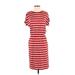Banana Republic Factory Store Casual Dress - Midi: Red Stripes Dresses - Women's Size Small