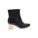 TOMS Ankle Boots: Black Solid Shoes - Women's Size 7 1/2 - Round Toe