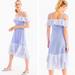 J. Crew Dresses | J.Crew Silk Midi Dress | Color: Blue/White | Size: 2