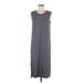 Madewell Casual Dress - Shift Scoop Neck Sleeveless: Gray Dresses - Women's Size Medium