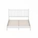 Canora Grey Sibbele Slat Bed Wood in White | 44.9 H x 63 W x 83.9 D in | Wayfair A7FF814C39804CE4A5315CDCAB112964