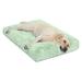 Tucker Murphy Pet™ Dog Beds For Dogs Puppy Bed Washable Anti-Slip Sleeping Mat, Faux Fur in Green/Brown | 1.4 H x 9.2 W x 14 D in | Wayfair