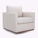 Accent Chair - Latitude Run® Quwanna 33.9" Wide Linen/Fabric in Black/Brown | 35 H x 33.9 W x 30.3 D in | Wayfair F82B06C114214A47855D928F64EE64F7