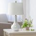 George Oliver Khysen Table Lamp Ceramic/Linen in White | 26.26 H x 14.02 W x 14.02 D in | Wayfair 52F2869D8D6F4E798B2927C4C083B85E