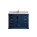 Wildon Home® Esin 48" Single Bathroom Vanity Set Wood/Quartz Top in Blue/Brown | 36 H x 48 W x 22 D in | Wayfair 0BDF3F14EDF44E4AA0FD4CF631FF6794