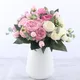 InjPeony-Fleur Artificielle pour Fausse Fleur Florale Vase de Maison Décoration de Table Bouquet