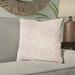 Charlton Home® Aghen Geometric 18" Throw Pillow Cover Linen in Pink | 20" H x 20" W x 4" D | Wayfair 51E5A7258E624612B88C7E0C603DE571