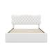 Red Barrel Studio® Quineshia Queen Size Bed Frame w/ 4 Storage Drawers, Upholstered Platform Heavy Duty Bed Upholstered in White | Wayfair