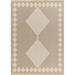 Brown/White 45.28 x 26.77 x 0.02 in Area Rug - Union Rustic Kohlby Cottage Machine Woven Area Rug Cotton | 45.28 H x 26.77 W x 0.02 D in | Wayfair