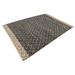 Black Rectangle 9' x 12' Area Rug - Foundry Select Asad Geometric Handmade Flatweave Jute/Sisal Area Rug in Jute & Sisal, Cotton | Wayfair