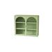 Ebern Designs Dregan Matte Finish 23.62" H x 27.56" W x 9.06" D Standard Wall Cabinet, Glass in Gray/Green | 23.62 H x 27.56 W x 9.06 D in | Wayfair