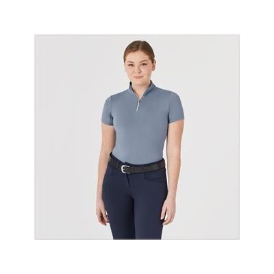 Hadley SunShield 1/4 Zip Short Sleeve by SmartPak - XL - Slate Blue - Smartpak