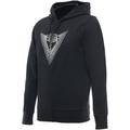 Dainese Logo Felpa con cappuccio e zip, nero-bianco, dimensione 2XL