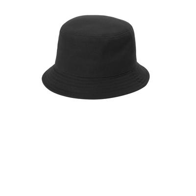 Port Authority C976 Twill Short Brim Bucket Hat in Black size Small/Medium | Cotton