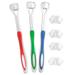 Dadypet Toothbrushes (Red Care Kids Set Autism 4 Brush Autism Care Heads Soft Brush Heads Toothbrush Set Soft Bristles Dazzduo Toothbrushes Toothbrush Care Toothbrush Autism Set Soft Toothbrush