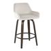 Porch & Den Galotti 26" Fixed-Height Counter Stool with Bent Wood Legs & Round Footrest (Set of 2)