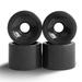 Cientrug Pack of 4 Skate Board Wheel with Bearings Longboard Wheels Professional Sets Replacement Accessories for Outdoor Skating Black