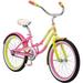 Open Box Kulana Lakona Youth and Adult Beach Cruiser Bike 20-Inch Wheel - Pink/Yellow