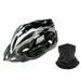 Uhuya Youth Bike Helmet Lightweight Microshell Design Unisex Bicycle Helmet Road Cycling Mountain Bike Sports with Gift Neck Scarf Black