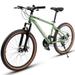 Ecarpat Mountain Bike 24 Inch Wheels 21-Speed Disc Brakes Carbon Steel Frame Trail Commuter City Snow Beach Mountain Bikes Front Fork Bicycles