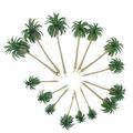 AntiGuyue 15pcs Scenery Model Coconut Palm Trees HO N Z Scale