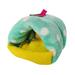 Pet Bed House Winter Pet Sleep Bed Warm Cotton Pet House Bed Pet Supplies for Hamster (Green)