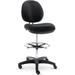 IN4616 Interval Series Swivel Task Stool Pvc-Free Faux Leather Black (ALEIN4616)