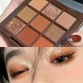 ERTUTUYI Eyeshadow Cold and Sweet Light European and American Makeup! Nine Color Eye Shadow Plate Cement Dark Punk Black White Gray Metal Pearlescent