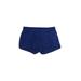 Adidas Athletic Shorts: Blue Solid Activewear - Women's Size Medium - Stonewash