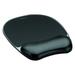 Gel Crystals Mouse Pad With Wrist Rest 7.87 X 9.18 Black