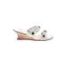 Cole Haan Wedges: Ivory Solid Shoes - Women's Size 6 1/2 - Open Toe