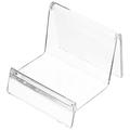 5 Pcs Transparent Display Stand Clear Monitor Desktop Wallet Rack Acrylic Organizers Cards