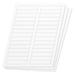 MYXIO Rectangular 2/3 x 3-7/16 File Folder Labels for Laser & Inkjet Printers 0.6 x 3.43 Inch 30 per Sheet White 4500 Labels 150 Sheets