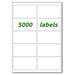 MYXIO 10 up Labels 2 x 4 Shipping Address Labels for Laser/Inkjet Printer Mailing Blank Labels Self Adhesive Customized Stickers (500 Sheet=5000 Labels)